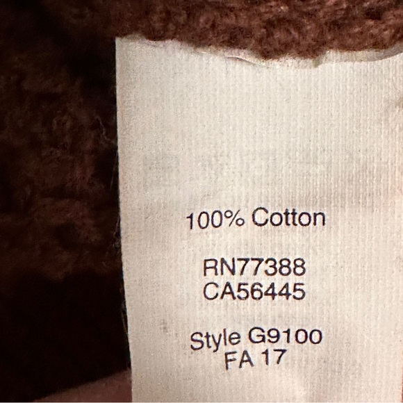 J. Crew Factory Mens Medium Brown Cowl
Neck Cotton Knit Cardigan Sweater - Picture 7 of 9